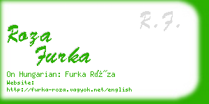 roza furka business card